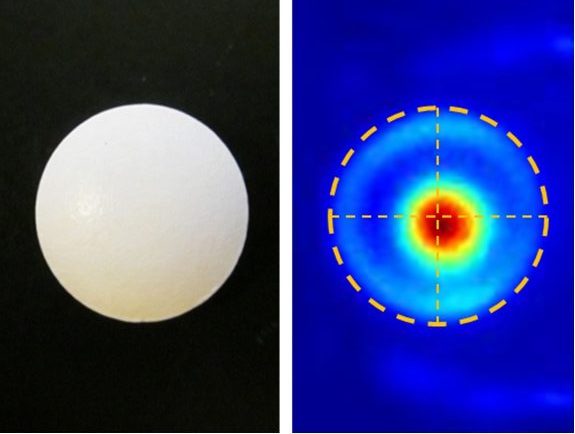 Non destructive inspection of pharmaceutical tablet